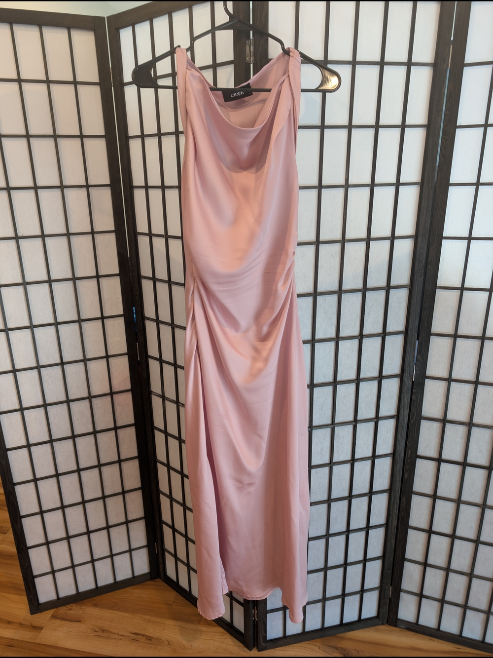 Satin Pink Slip Dress Size S